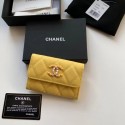 Chanel card holder Calfskin AP2038 yellow HY20579MO84