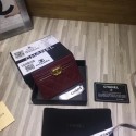 Chanel classic card holder Grained Calfskin & Gold-Tone Metal 84430 Burgundy HY8536HW50