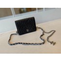 chanel classic clutch with chain Lambskin & Gold-Tone Metal AP3318 black HY106qM91