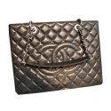 Chanel Classic Coco Bag Black GST Sheepskin Leather A50995 Silver HY3457np57
