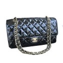Chanel Classic Flap Bag Black Patent Leather CHA1113 Gold HY18126Cw85