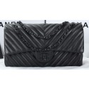 Chanel Classic Flap Bag Lambskin Chevron Quilting A01113 Black HY2155lu18