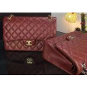 Chanel Classic Flap Bag Original Cannage Patterns A1119 Burgundy HY26558cP15