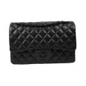 Chanel Classic Flap Bag Original Sheepskin Leather A1113 Black HY23732Zw99