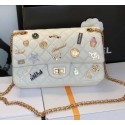 Chanel Classic Flap Shoulder Bag Original Sheepskin leather AS30225 white HY22284mV18