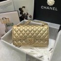 chanel classic handbag Lambskin & gold Metal A01112 gold HY21152bW68