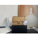 Chanel classic handbag Lambskin & gold Metal V01112 brown HY314Oq54