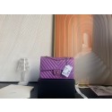 Chanel classic handbag Lambskin & gold Metal V01112 purple HY26786HW50