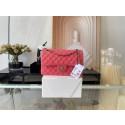 Chanel classic handbag Lambskin&silver Metal 01112 pink HY11573uU16
