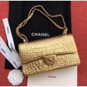 Chanel Classic Handbag Original Alligator & Gold-Tone Metal A01112 gold HY26190nB26