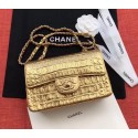 Chanel Classic Handbag Original Alligator & Gold-Tone Metal A01116 gold HY16256DS71