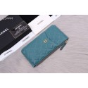 Chanel classic pouch Grained Calfskin& Gold-Tone Metal A84402 sky blue HY25126OG45
