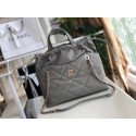 Chanel Classic Sheepskin Leather Shopping bag AS0985 grey HY455Kd37