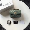 Chanel Classic Shoulder Bag Original Sheepskin Leather A57029 Green HY8716Va47