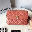 Chanel Classic Shoulder Bag Original Sheepskin Leather A57029 Pink HY20290lk46