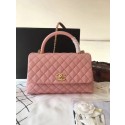Chanel Classic Top Handle Bag Pink Original Leather A92292 Gold HY10290sf78