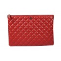 Chanel Clutch Bag Original Cannage Pattern Leather A69254 A69253 Red HY23316Va47