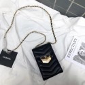 Chanel Clutch with Chain Calfskin & Gold-Tone Metal A81226 black HY19225hT91