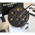 Chanel clutch with chain Lambskin & Gold-Tone Metal A81620 black HY1030fw56