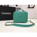 Chanel Cosmetic Bag Original Cannage Pattern A93341 Green HY5592bT70