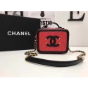 Chanel Cosmetic Bag Original Cannage Pattern A93341 Red&Black HY14889Gw67