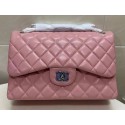 Chanel Double Flaps Bags Original Sheepskin Leather Jumbo Pink A36097 Gold HY7986Va47