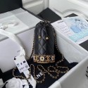 Chanel Drawstring Bag Lambskin & Gold Metal AP2257 black HY15576CC86