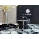 Chanel drawstring bag Lambskin & Gold Metal AS2388 black HY11616DO87