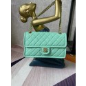 Chanel flap bag Grained Calfskin AS2358 light green HY12405Jz48