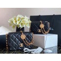 Chanel flap bag Lambskin & Gold-Tone Metal AS2222 black HY14669Ea63