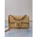 Chanel flap bag Lambskin Resin & Gold-Tone Metal AS2380 Yellow HY10828Pu45