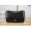 Chanel Flap Lambskin small Shoulder Bag AS3114 black HY1624LG44