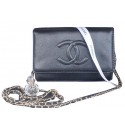 Chanel Flap Shoulder Bag Black Calfskin Leather CHA33817 Gold HY12740lu18