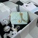 Chanel Flap Shoulder Bag Grained Calfskin AS2855 pearl light green HY21858Mc61