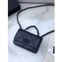 Chanel Flap Shoulder Bag mini Original leather AS0957 black HY15631DO87