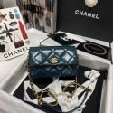Chanel Flap Shoulder Bag Original leather AS9957 blue HY20809Yv36