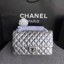 Chanel Flap Shoulder Bag Original Sheepskin Leather CF1112 Silver HY1985Kn56