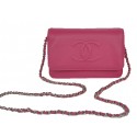Chanel Flap Shoulder Bag Rose Calfskin Leather CHA33817 Silver HY24219uZ84