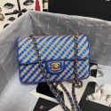 Chanel Flap Shoulder Bag Weave AS2418 blue HY25208SS41