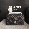 Chanel Flap Shoulder Bags Original Deerskin Leather CF1112 Black HY9484fH28