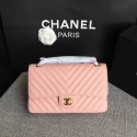 Chanel Flap Shoulder Bags Pink Original Calfskin Leather CF1112 Gold HY17951VF54