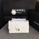 Chanel Flap Shoulder Bags White Original Patent Leather CF1112 Gold HY18947gN72