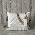 Chanel Gabrielly Calf Leather Shoulder Bag 93823 White HY14777xh67