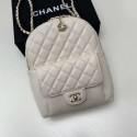 Chanel Grained Calfskin & Gold-Tone Metal backpack AS0004 creamy-white HY10800lk46