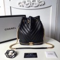 Chanel Hobo Bag Original Sheepskin Leather A94889 Black HY2021DS71