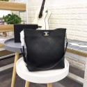 Chanel hobo handbag AS0414 black HY24705Ag46