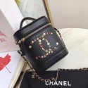 Chanel Lambskin Crystal Calfskin & Gold-Tone Metal AS1882 black HY8543Gm74