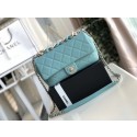 Chanel Lambskin Flap Bag &gold-Tone Metal AS1353 light blue HY4642ff76