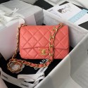 CHANEL Lambskin Flap Shoulder Bag 2022SS pink HY25925UM91