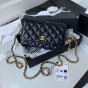 Chanel Lambskin Flap Shoulder Bag AP1450 black HY21699LG44